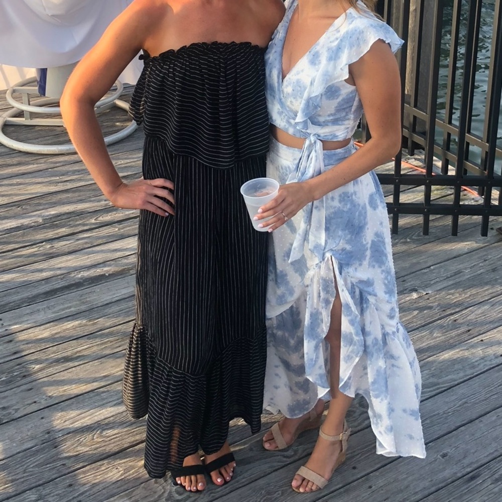 Striped Flowy Jumpsuit
